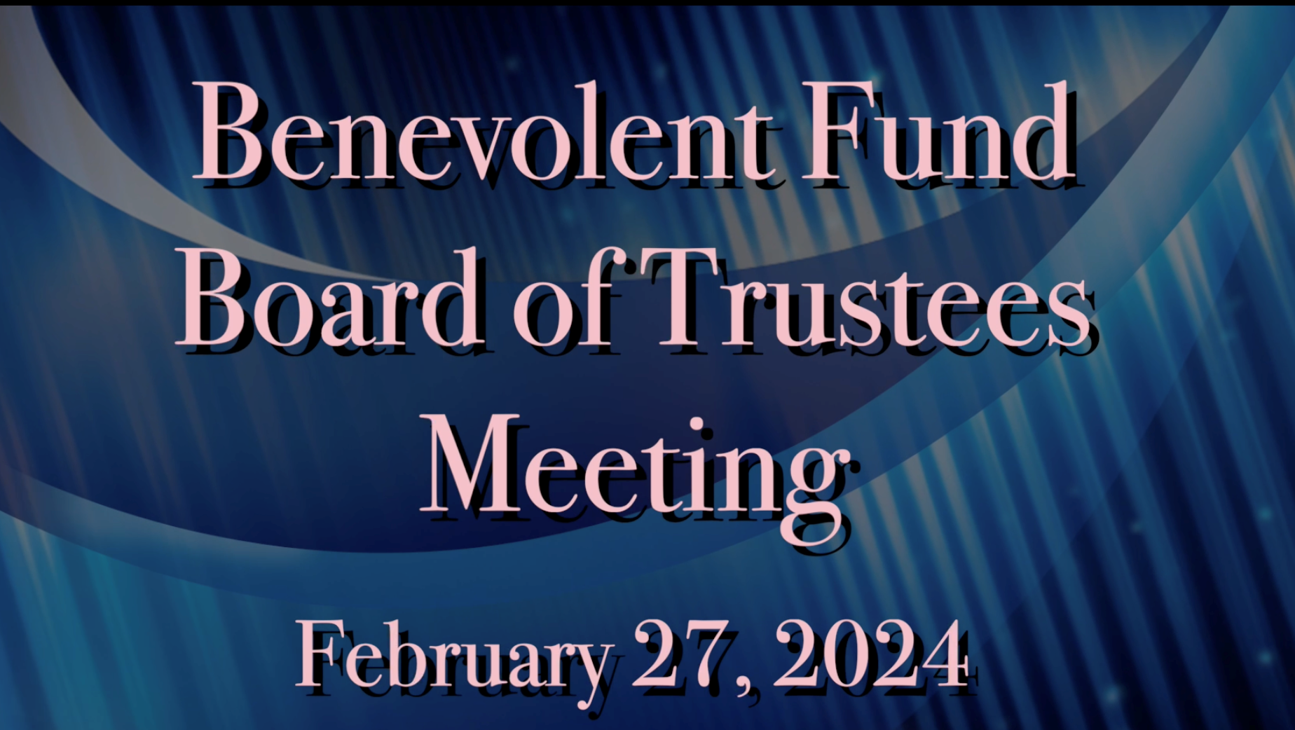 Thumbnail image for Benevolent Fund Meeting February 2024