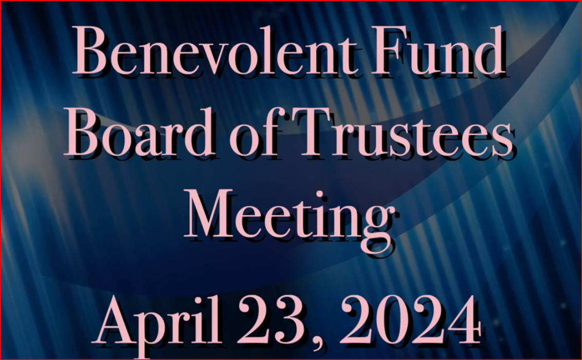 Thumbnail image for Benevolent Fund Trustee Mtg April 2024