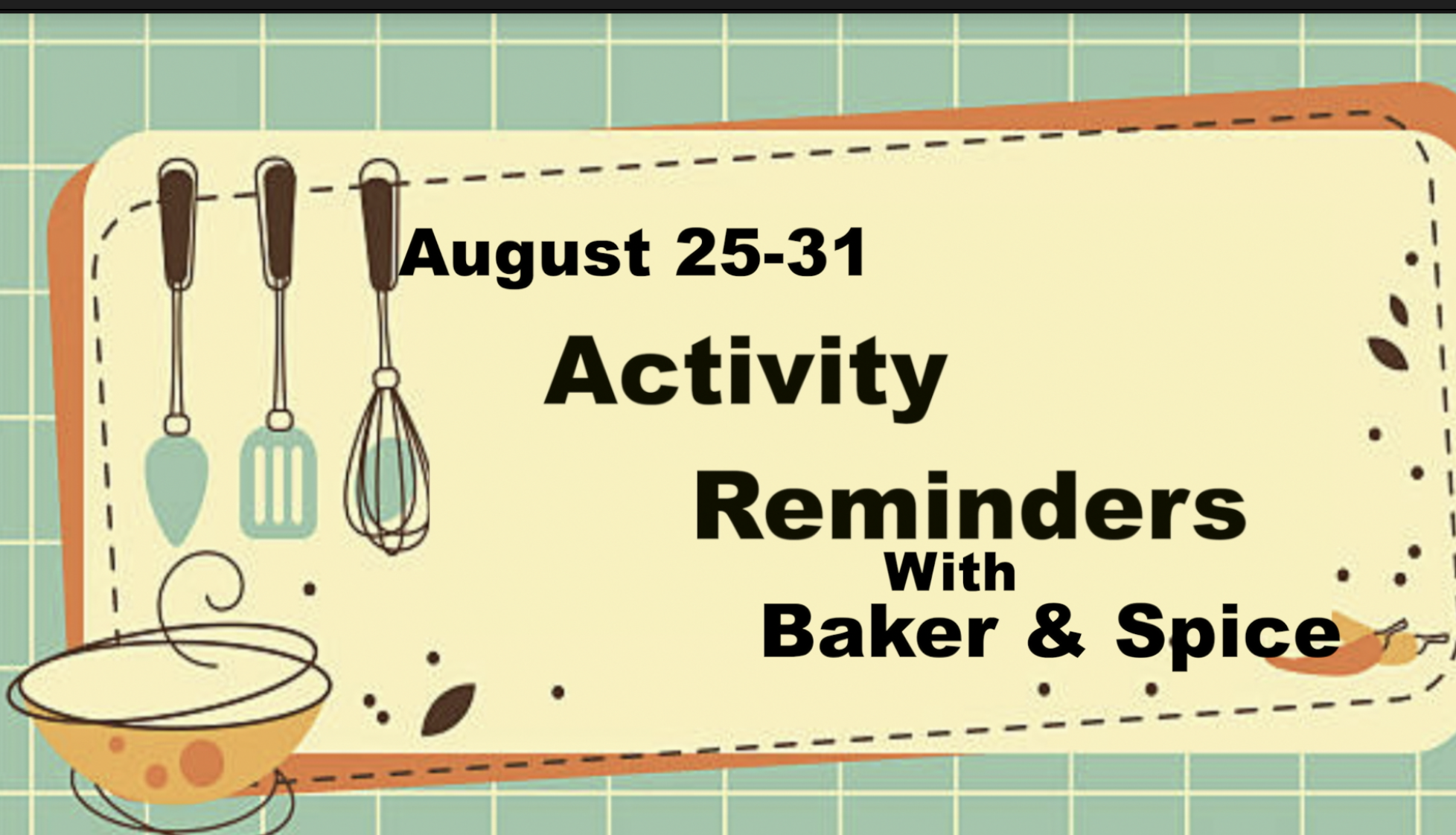 Thumbnail image for Baker & Spice August 24 - 30