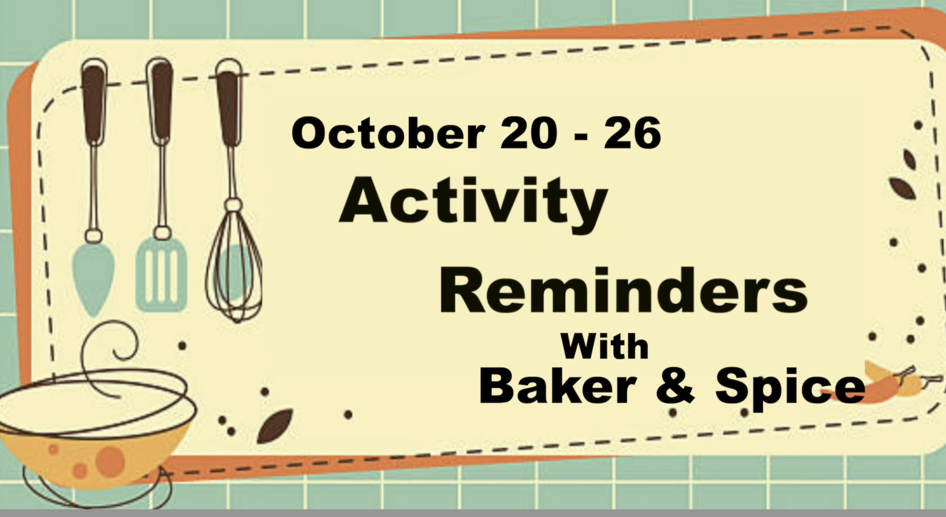 Thumbnail image for Baker and Spice October 20-26, 2024
