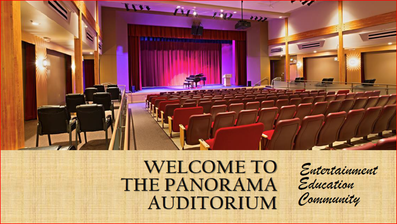 Thumbnail image for Upcoming at the Panorama Auditorium November 25-30