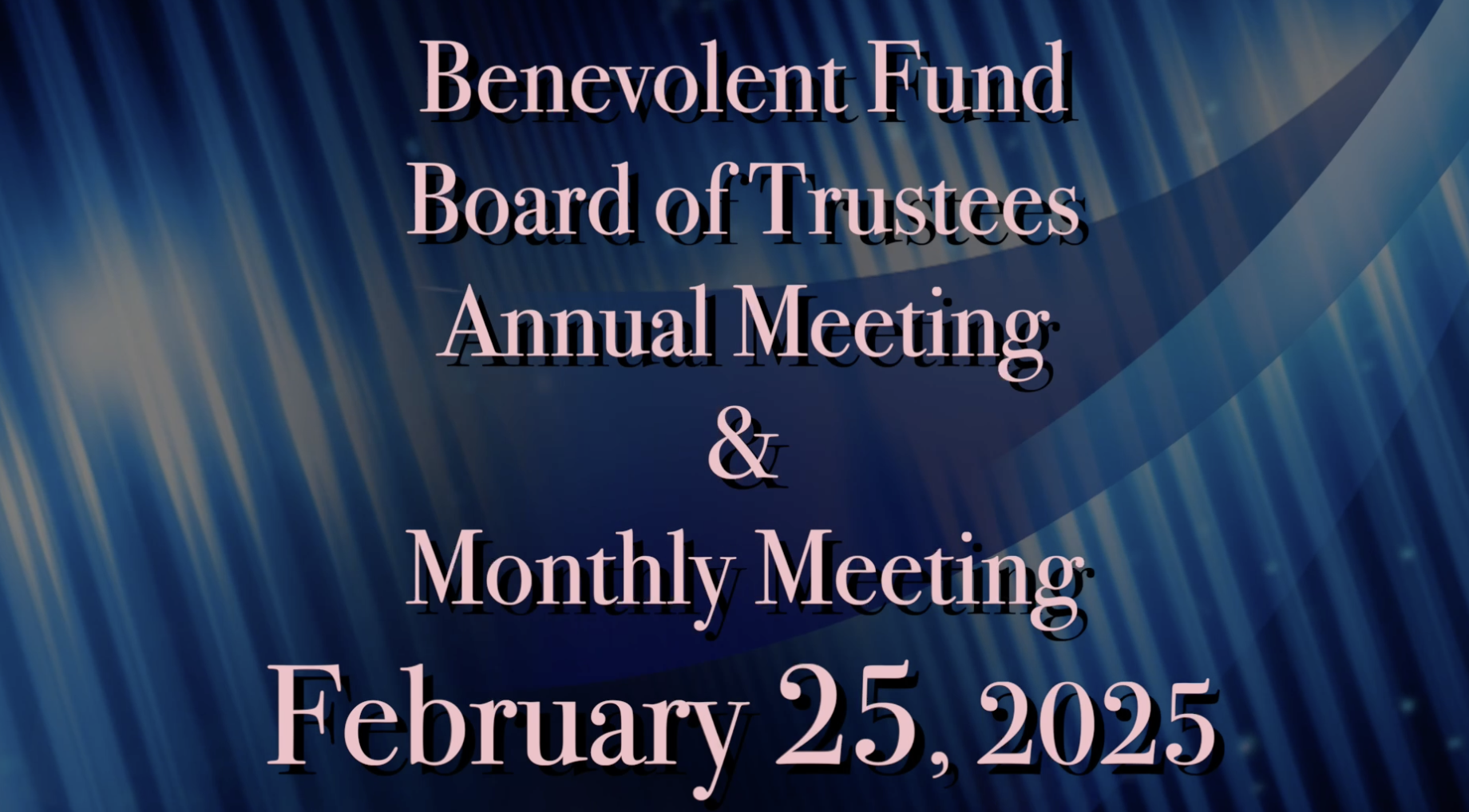 Thumbnail image for Benevolent Fund Meeting February 2025