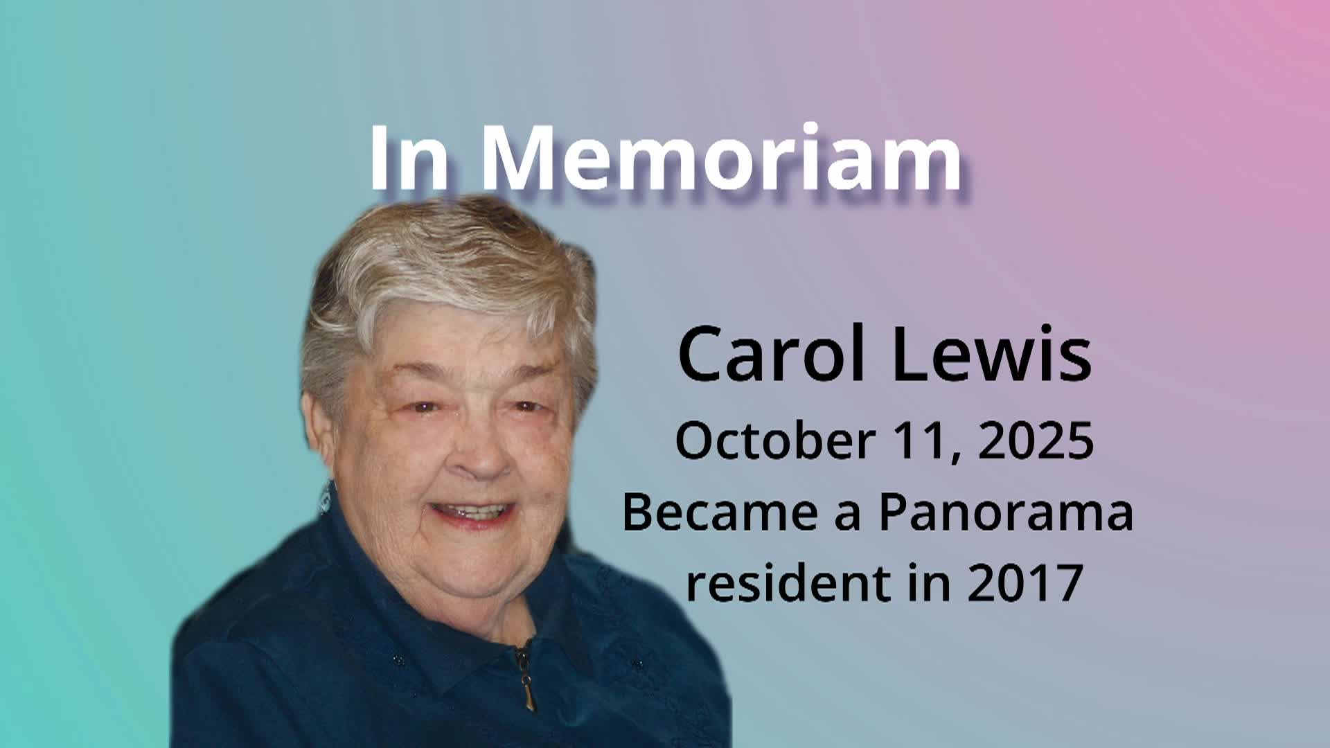 Thumbnail image for In Memoriam Carol Lewis