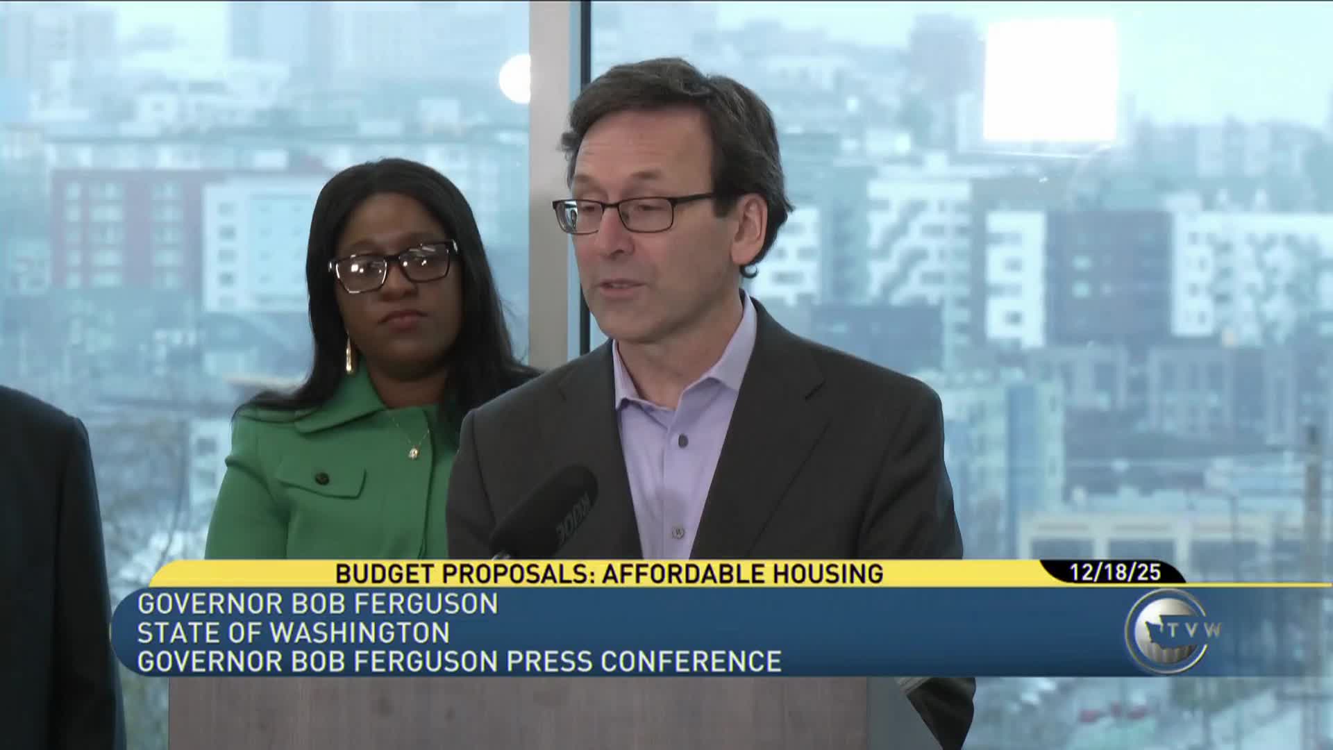 Thumbnail image for Governor Bob Ferguson Budget Press Conference Affordable Housing