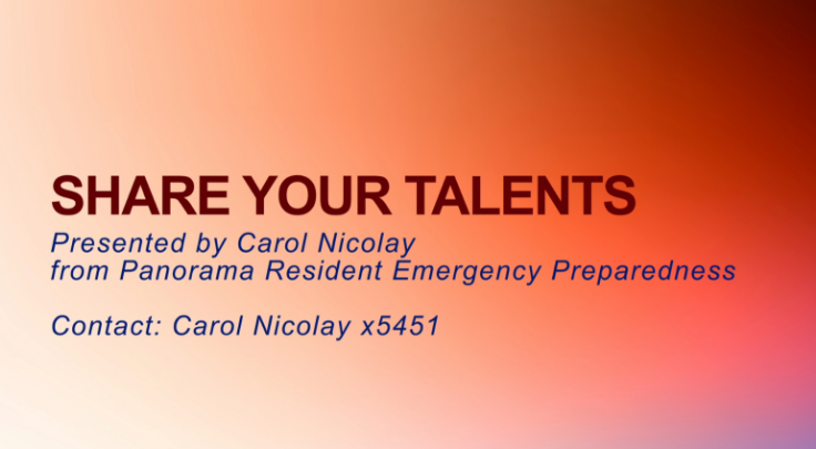 Thumbnail image for Share Your Talents - PREP Reps April 4 2026