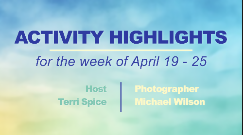 Thumbnail image for Activity Highlights April 19 - 25 2026