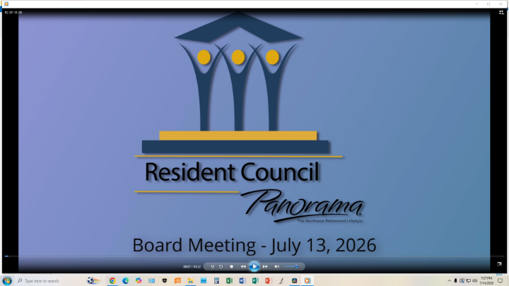 Thumbnail image for Resident Council July 2026 Meeting